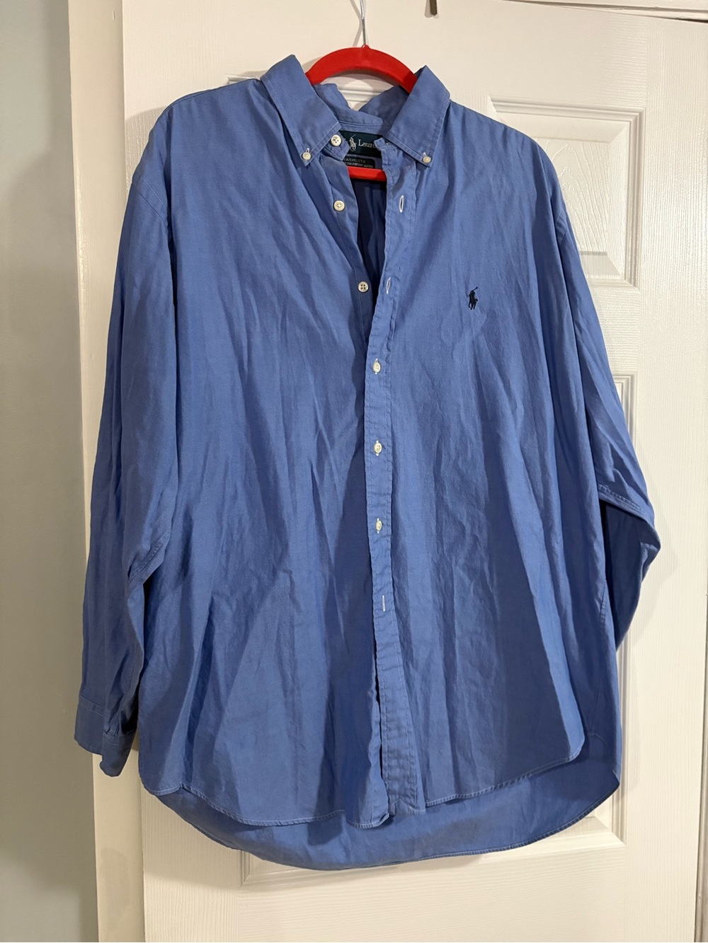 Ralph Lauren Men's Light Blue Button-Down Oxford Shirt
